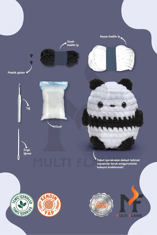 PANDA ÖRGÜ KİTİ - 2