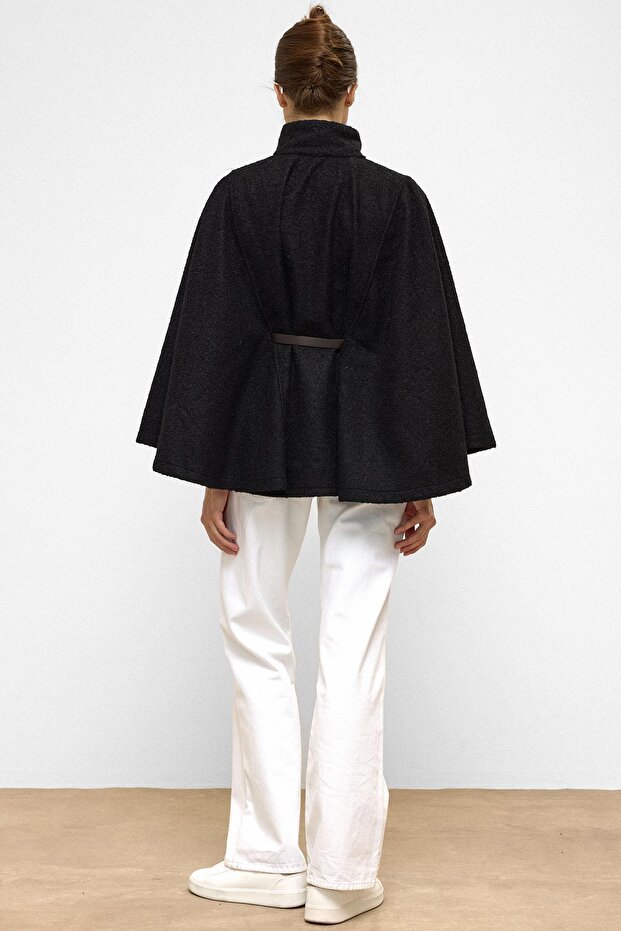 Kemerli Kalın Panço SİYAH 3154 - 6