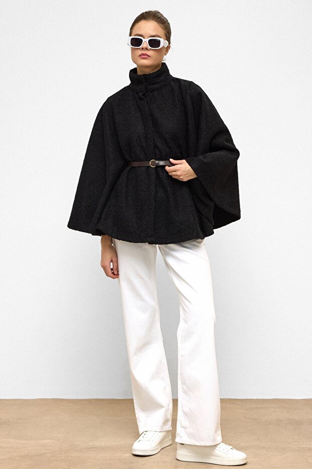 Kemerli Kalın Panço SİYAH 3154 - 4