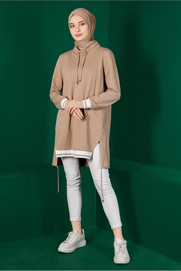 RİBANALI BAĞCIKLI EŞOFMAN TUNİK 43309 - 1