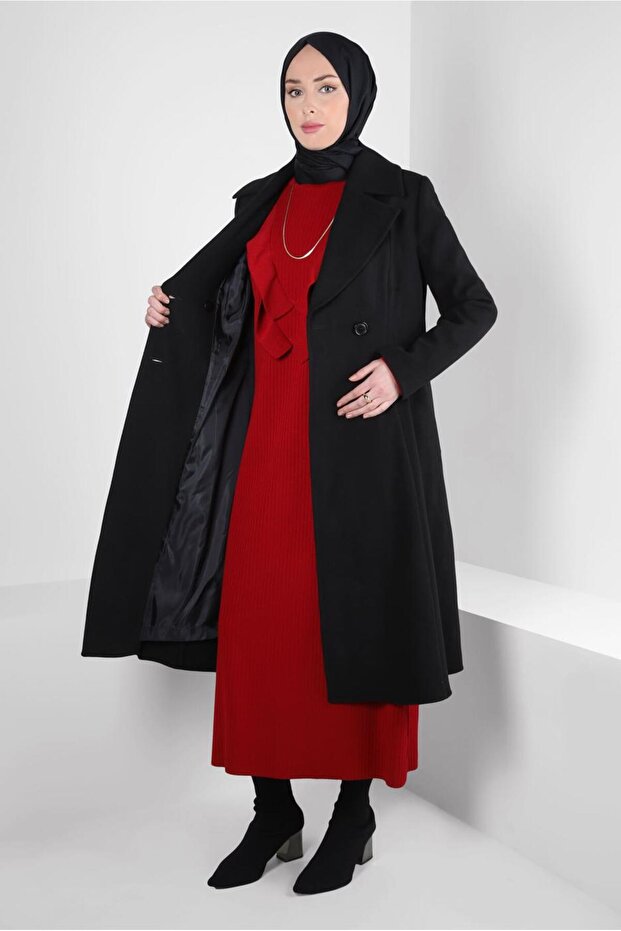 معطف طية صدر السترة 90472