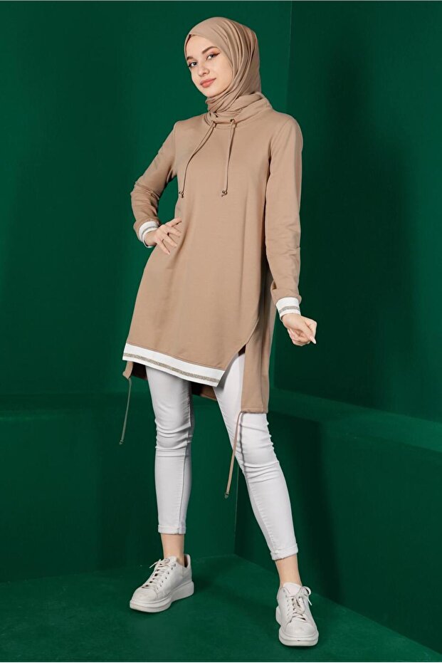 RİBANALI BAĞCIKLI EŞOFMAN TUNİK 43309 - 2