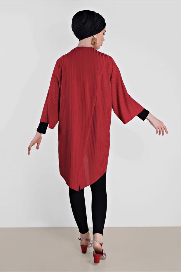 ARKASI YIRTMAÇLI DİRSEK KOL TUNİK  4494 - 4