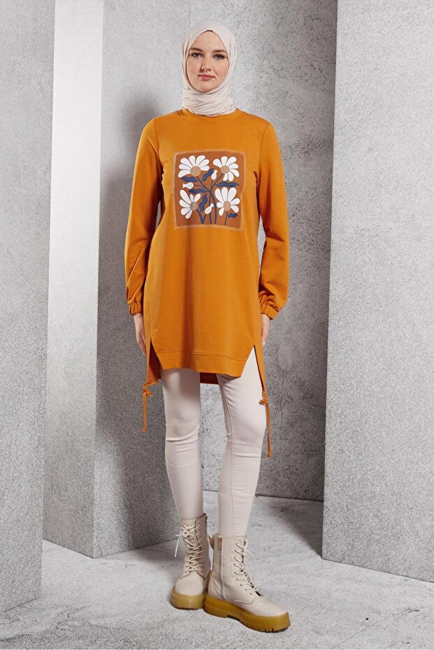 BASKILI EŞOFMAN TUNİK 45042 - 2