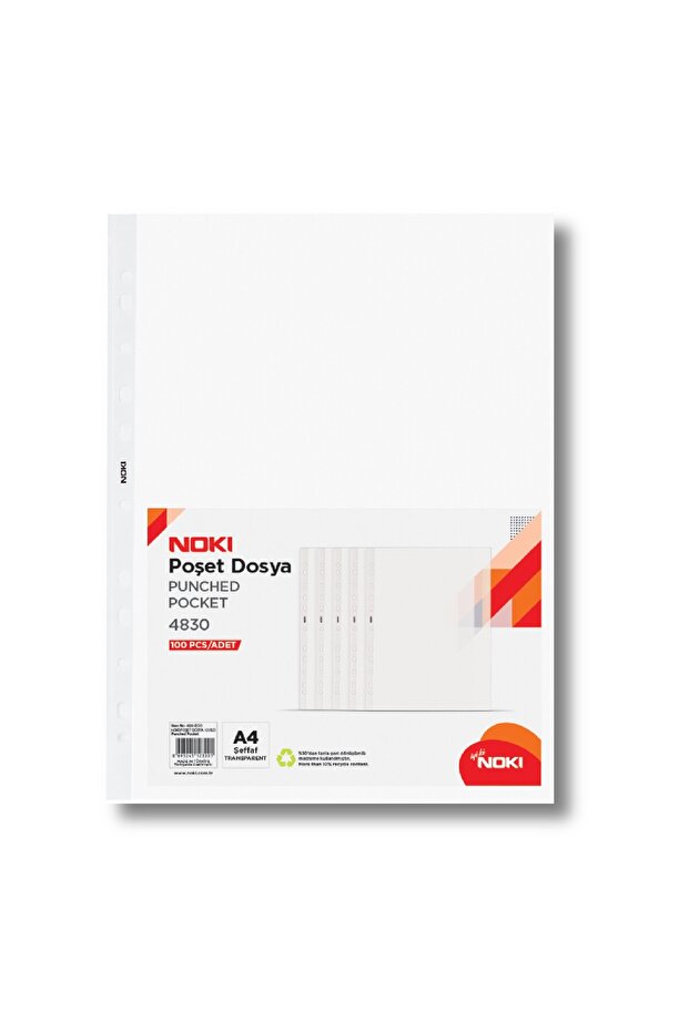 Eco A4 Poşet Dosya 500 Adet ( 100 Lü 5 Paket) - 2