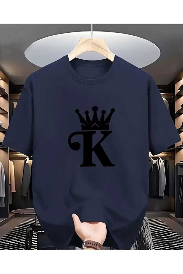 تي شيرت رجالي بتصميم عصري وبسيط {K}