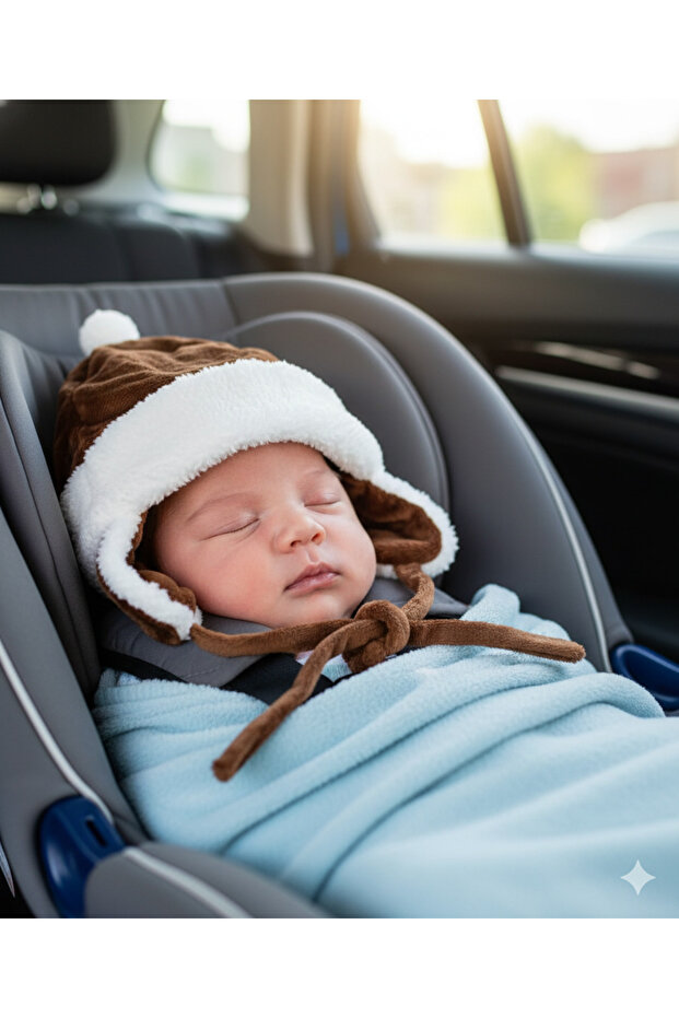 Unisex Baby Sherpa Halter Hat Beanie