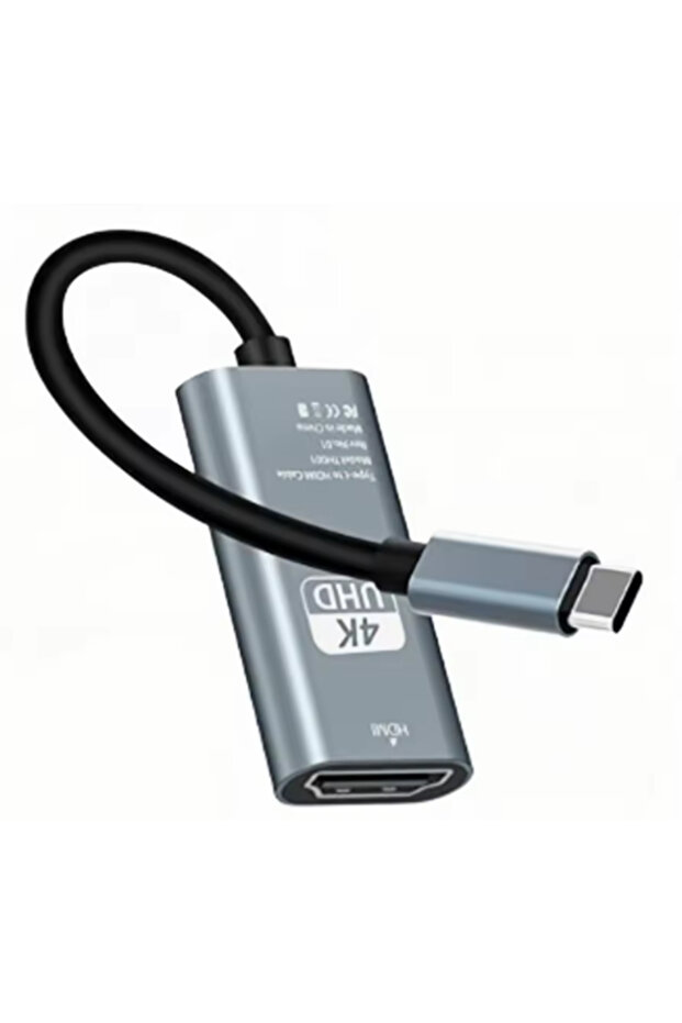 Type-C To HDMI 4K 30 Hz Dönüştürücü Çeviri Uyumlu - 1
