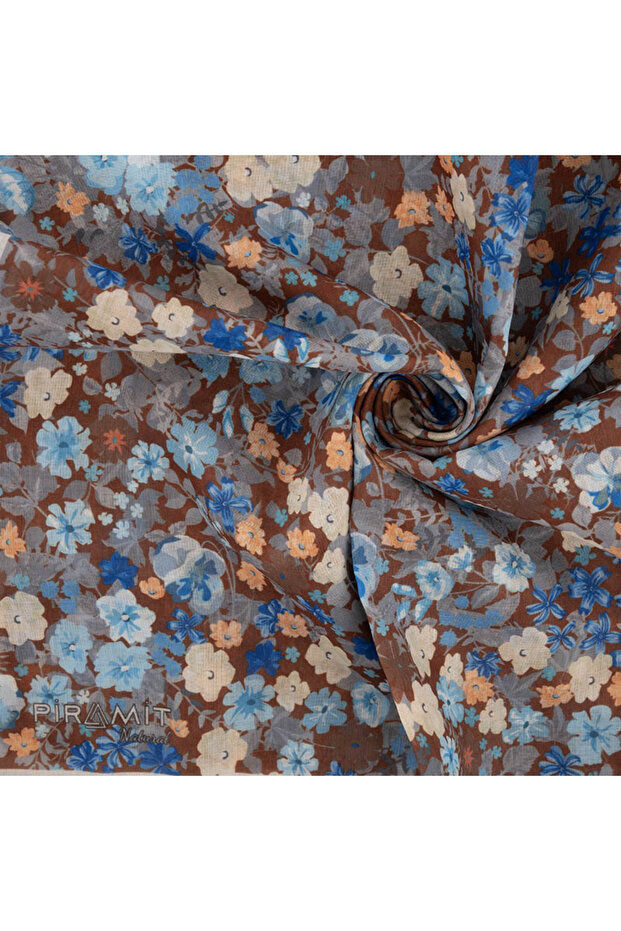 Natural Patterned Scarf - 2