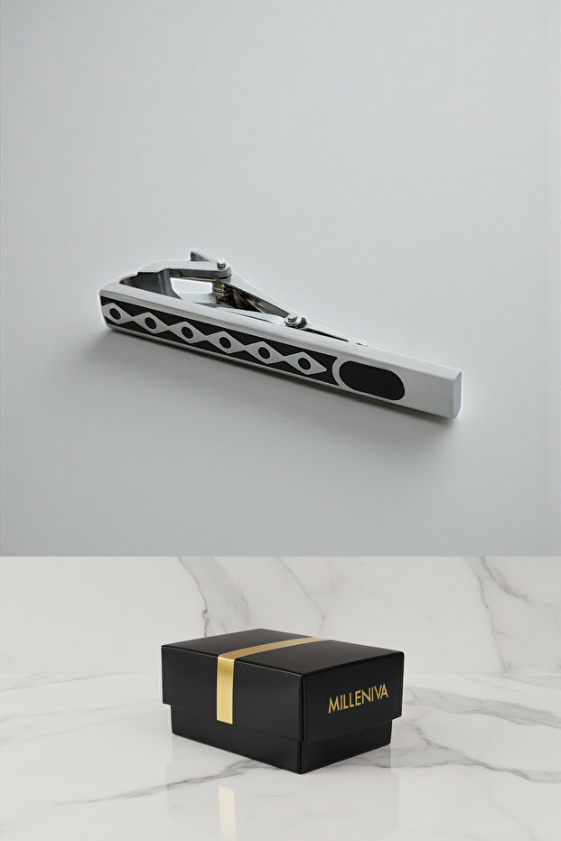 العيينة نمط دبوس الصدر الأسود - 3