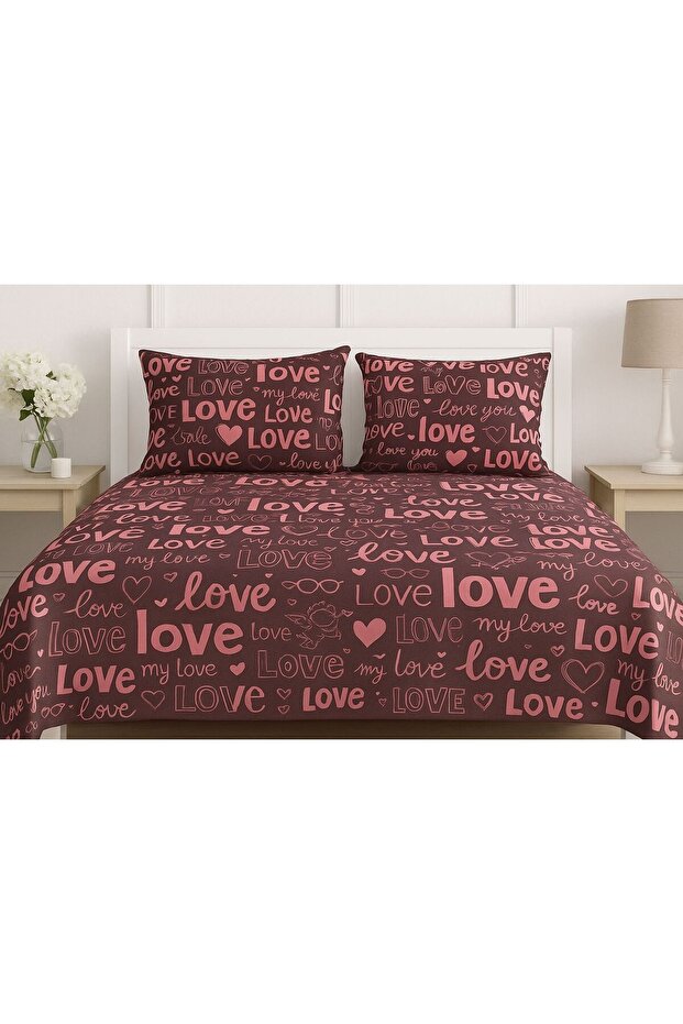 Love Patterned Oversized Fitted Sheet - 2