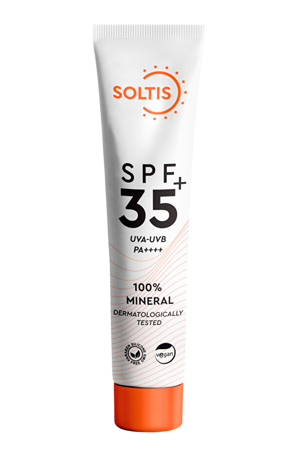 كريم واقي من الشمس معدني 100% بعامل حماية من الشمس SPF 35+ Pa++++، 50 مل