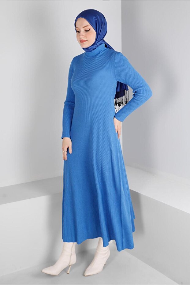 FİTİLLİ BASIC TRİKO ELBİSE 43202 - 2