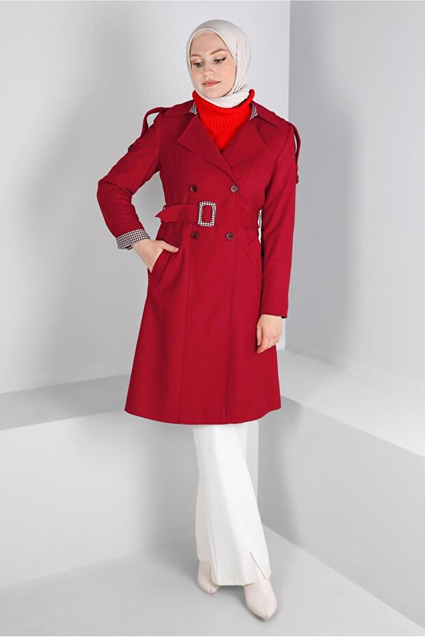 سترة واق من المطر بأزرار مفصلة بنمط كازاجي 10680 - 1