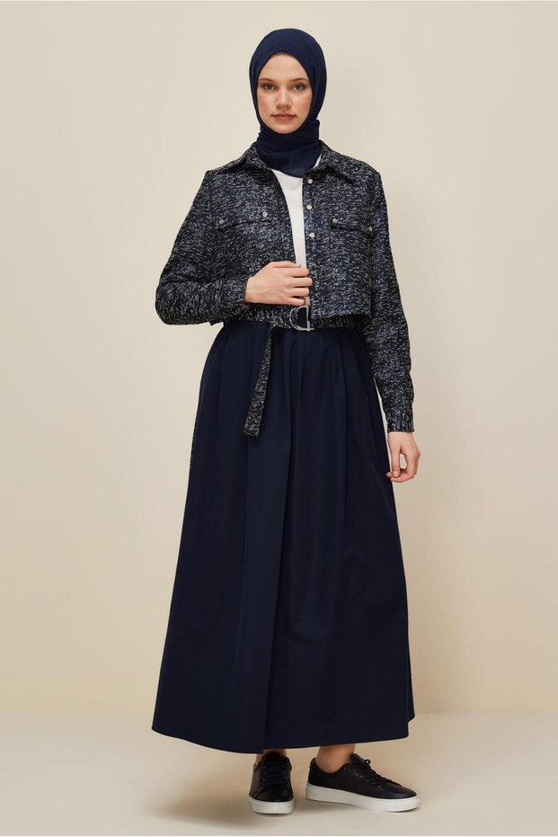 Skirted Jacquard Suit 45935