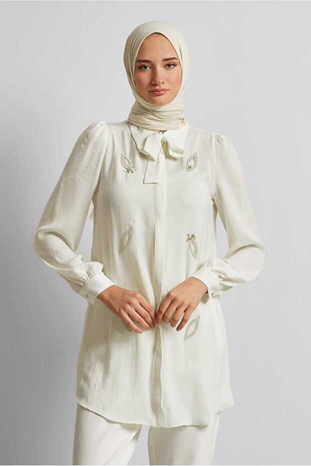 BAĞLAMA DETAYLI TUNİK 45609 - 1