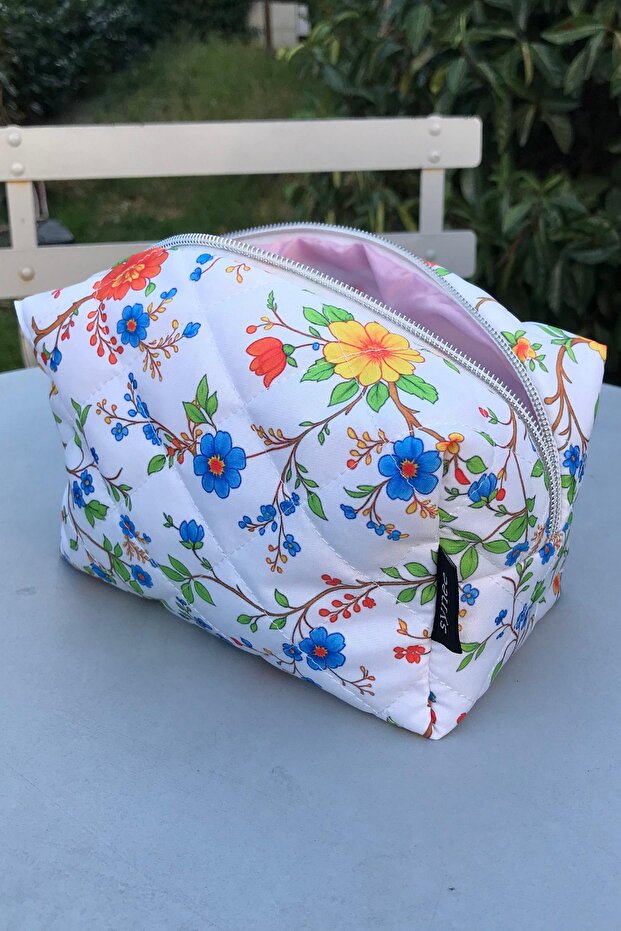 Sunflower Quilted Makeup and Travel Bag