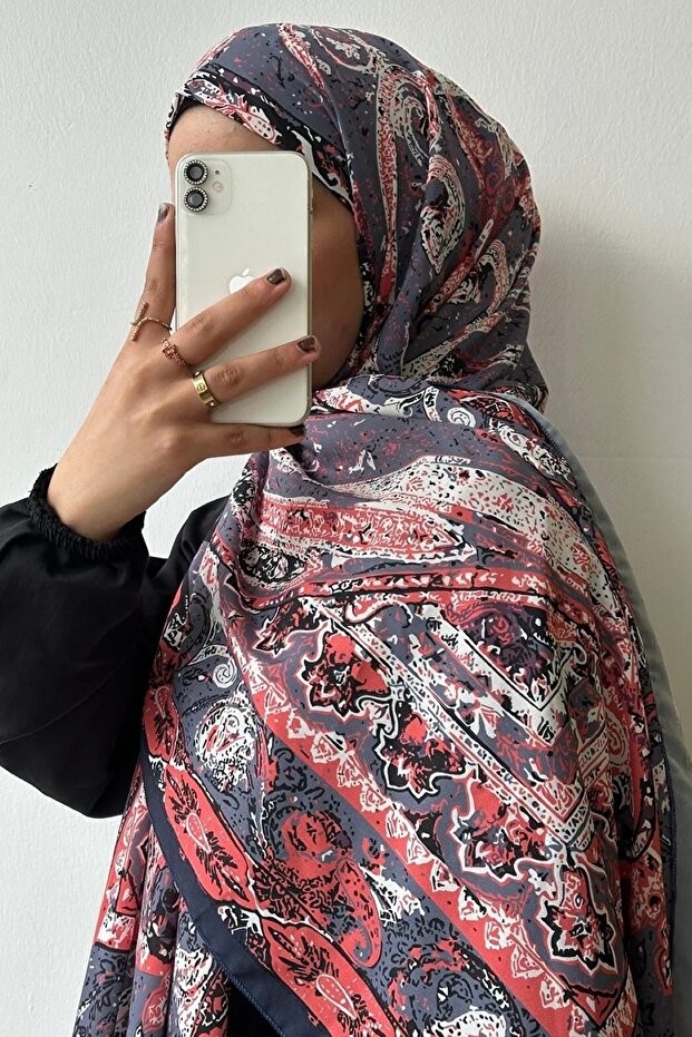 Checkerboard Pattern Cotton Jacquard Shawl