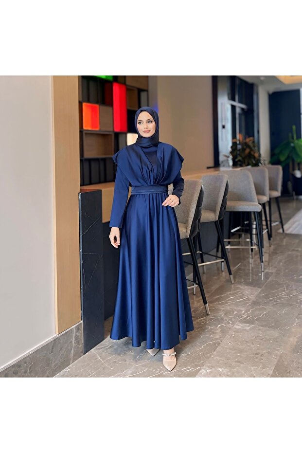 Rochie de seara Ressa bleumarin - 3