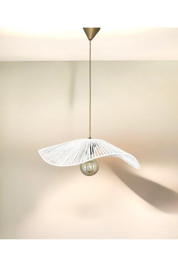 Aura Modeli - Hasır El Yapımı Bohem Asimetrik Şekilli Rustik Avize - 2