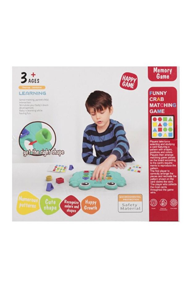 Educational Memory Game With Geometric Shapes, Speed, Logical Thinking, Interactive, 3 Years - 2