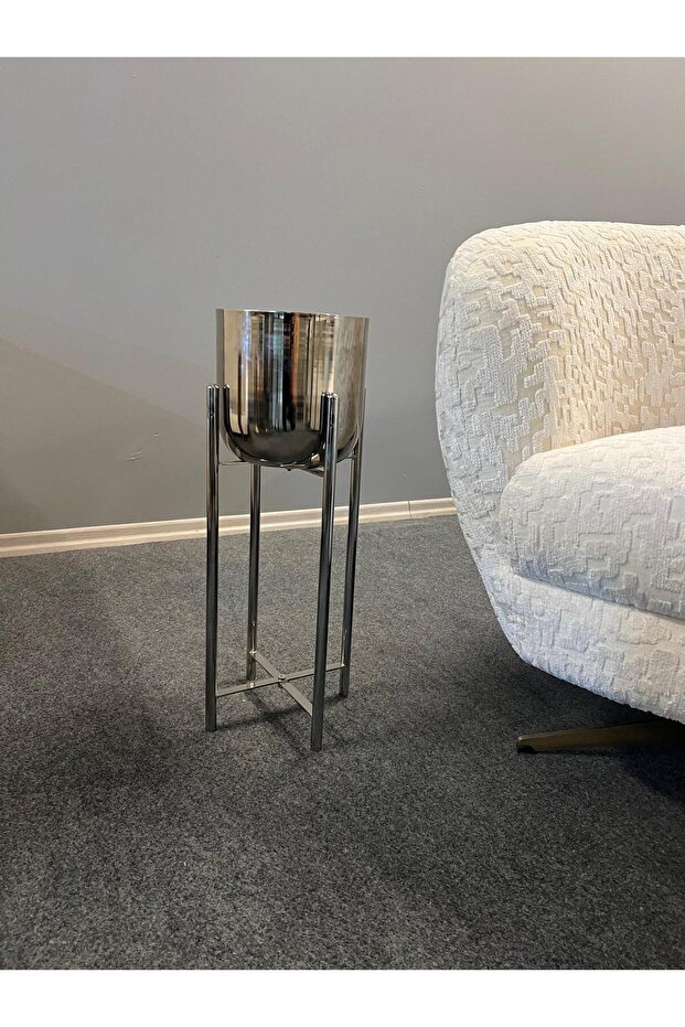 60CM NİKEL SAKSILIK ÇAP 20 CM - 6