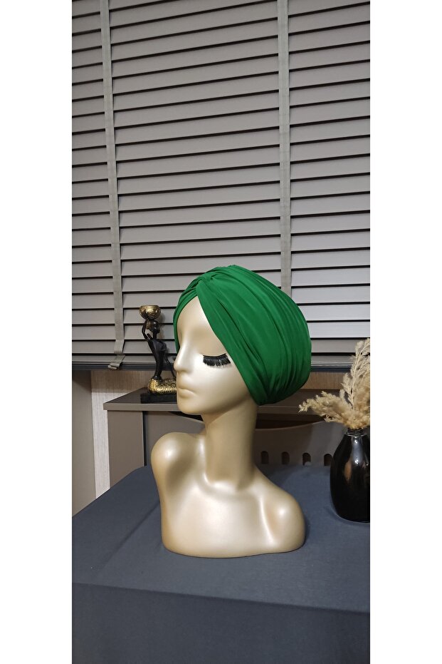 Hijab Clothing Meryemcebone Green Bonnet