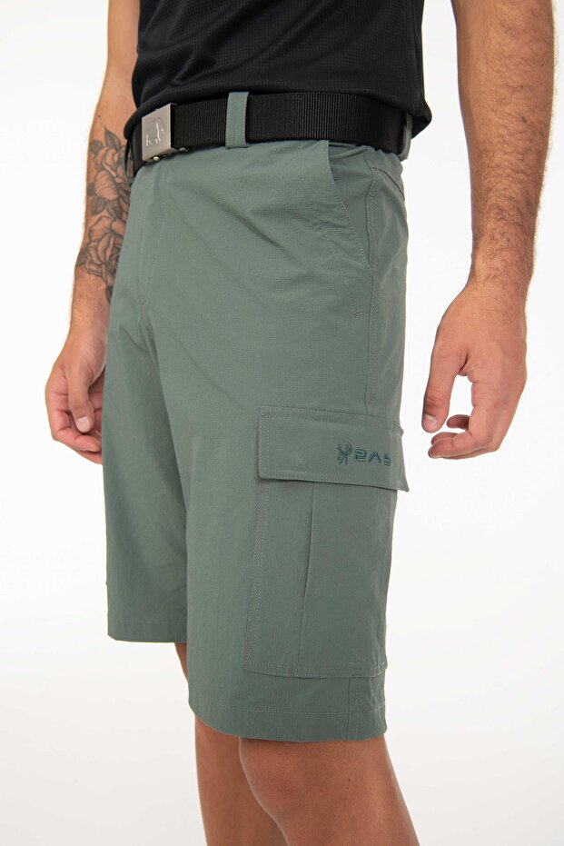 Pally Erkek Kargo Şort Yeşil - 4