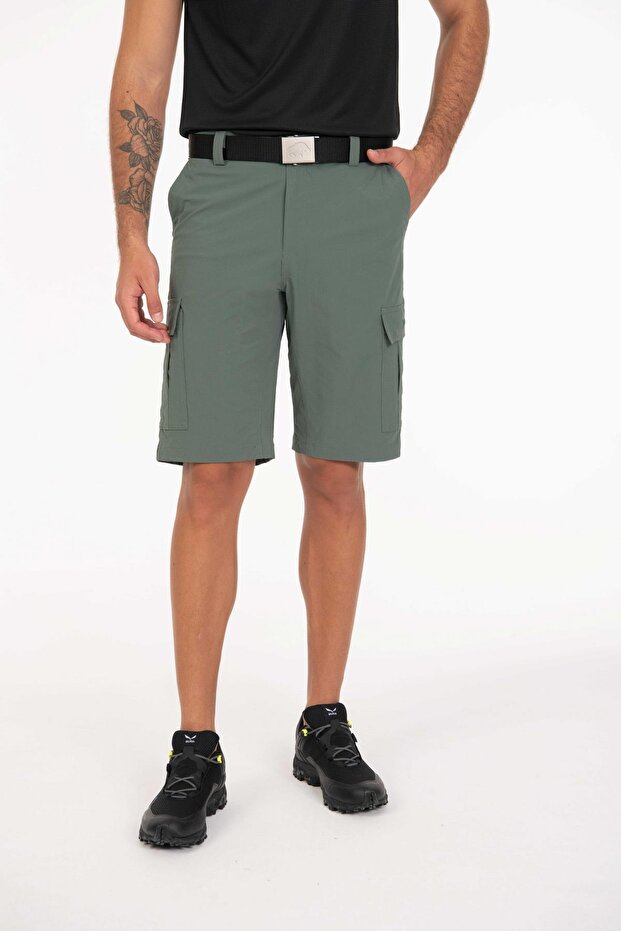 Pally Erkek Kargo Şort Yeşil - 2