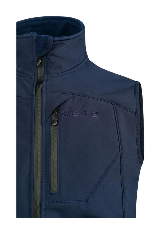 SAMANA Softshell Unisex Yelek Lacivert - 4