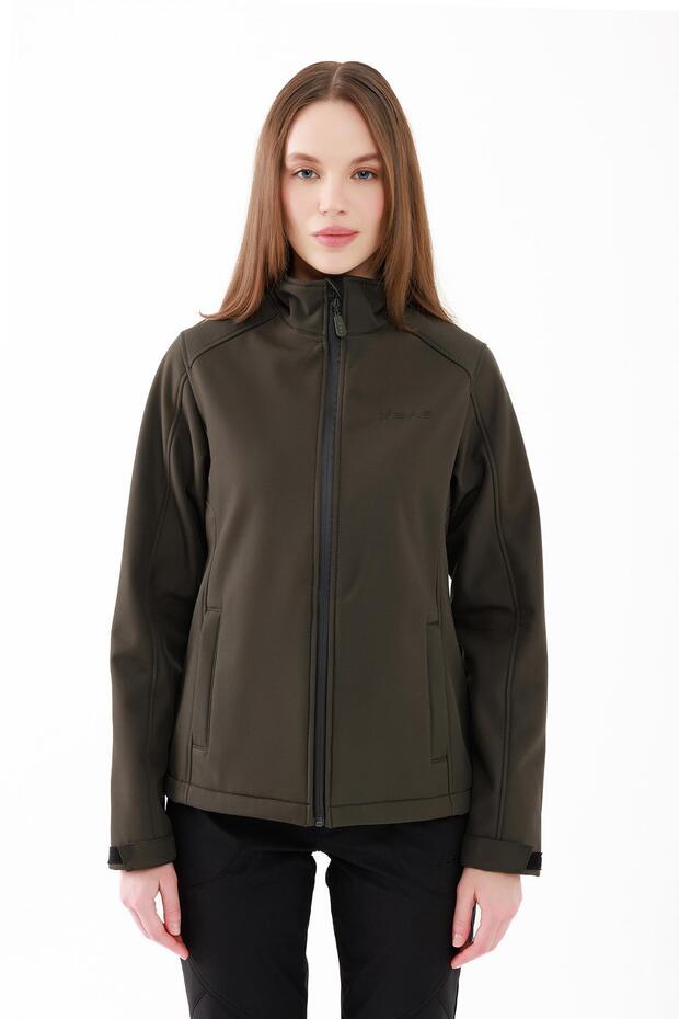 Splint Kadın Softshell Mont Haki - 4