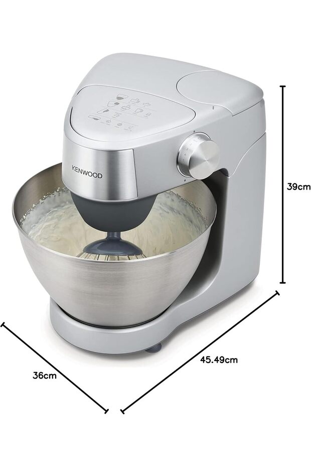 Prospero+ KHC29.G0SI Stand Mixer 1000W Silver – 4.3L Bowl, K-Beater, Whisk, Dough Hook, Blender - 3