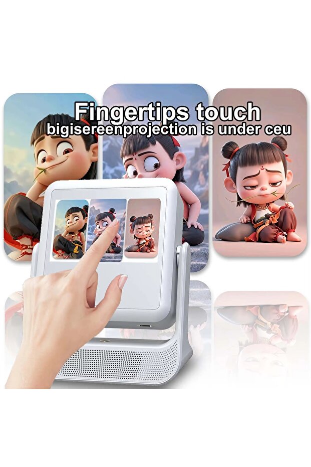 C3 4K Touchscreen Projector with Android 11, 5G WiFi, and Built-in Speaker - 4