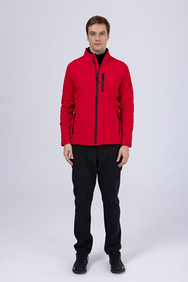 Jachetă Baxter Slim Softshell pentru bărbați, roșu - 2
