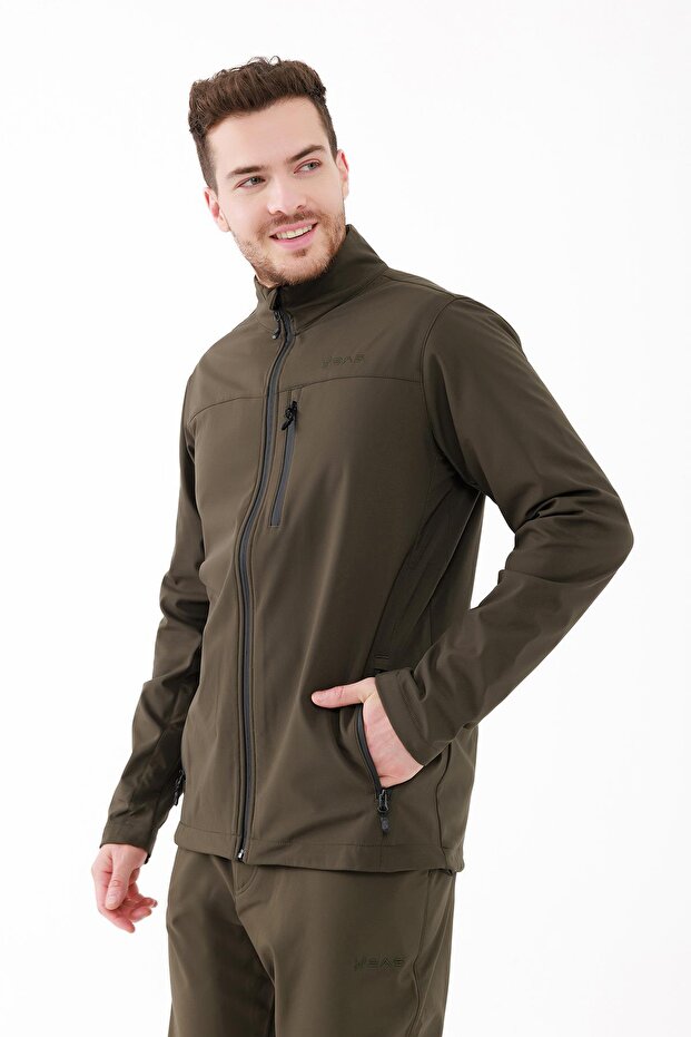 Baxter İnce Softshell Erkek Ceket Haki - 3