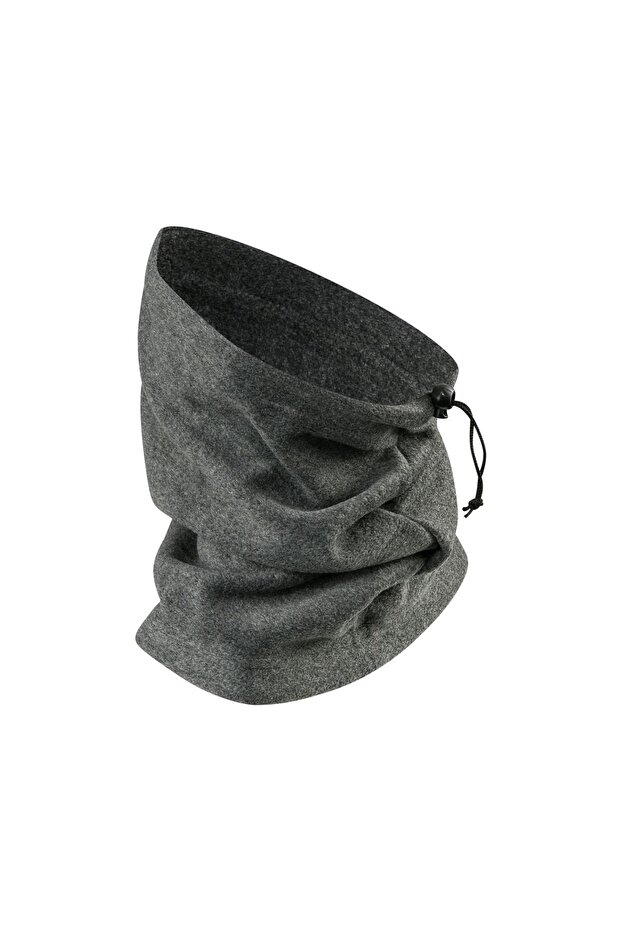 Balimo Unisex Drawstring Fleece Beanie Anthracite - 4