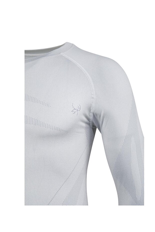Erkek Heatwave Seamless Baselayer Üst İçlik Gri - 3