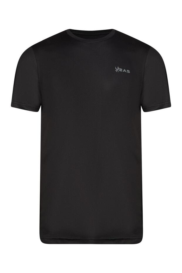 Fiji Sıfır Yaka Tişört Siyah - 1