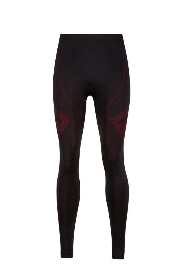 Erkek Heatwave Seamless Baselayer Alt İçlik Siyah/Kırmızı - 1