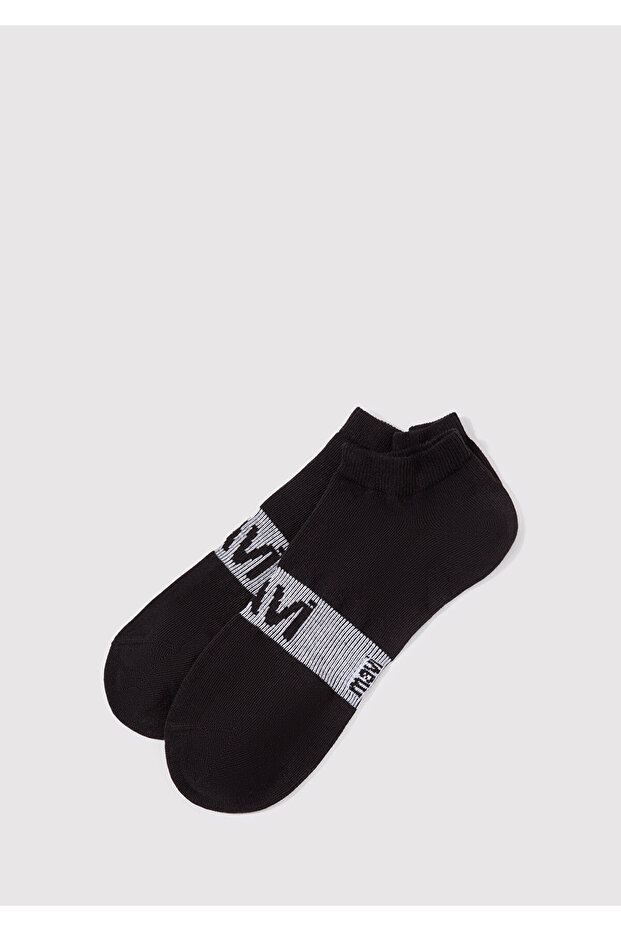 Logo Printed Black Booties Socks 0911330 -900