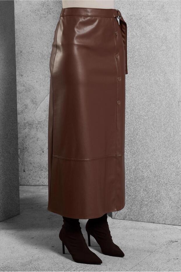 SUNİ DERİ ETEK 60639 - 2