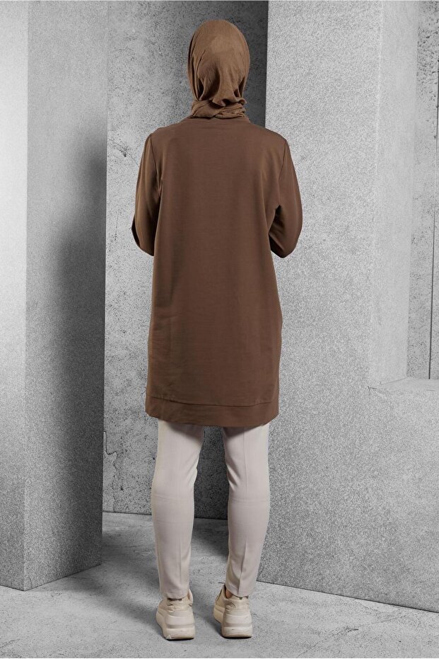 BASKILI EŞOFMAN TUNİK 45112 - 3