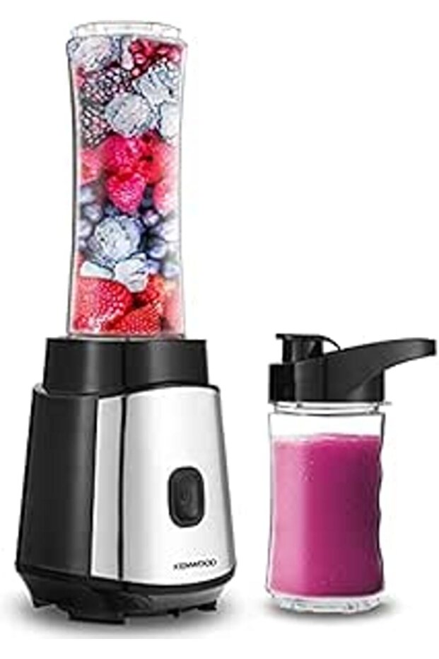 Personal Blender BLM05 350W Black/Silver – 570ml & 400ml Tritan Bottles, Ice Crush