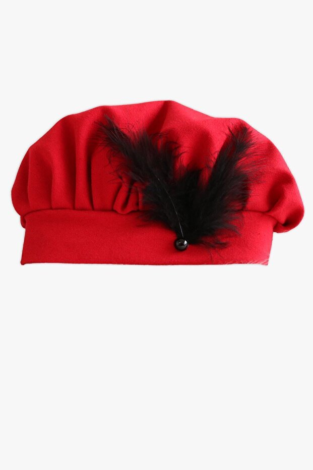 Lány piros Sofia pamut masni részletes ruhasapka estélyi ruha szett - 8