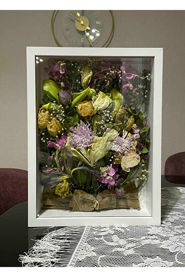 30×40×5 Led Original Glass Souvenir Flower Frame Rose Box