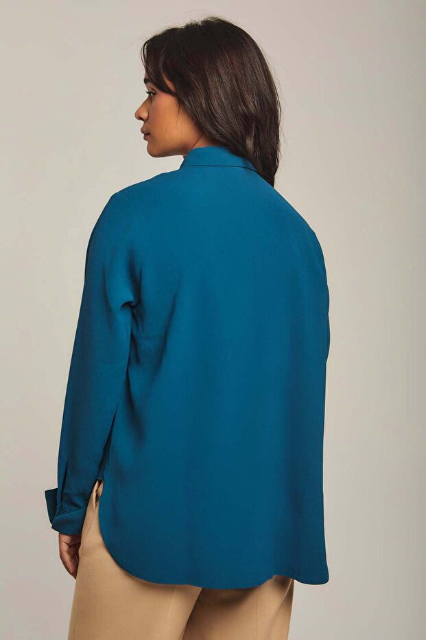 Solid Button-Front Top - 2