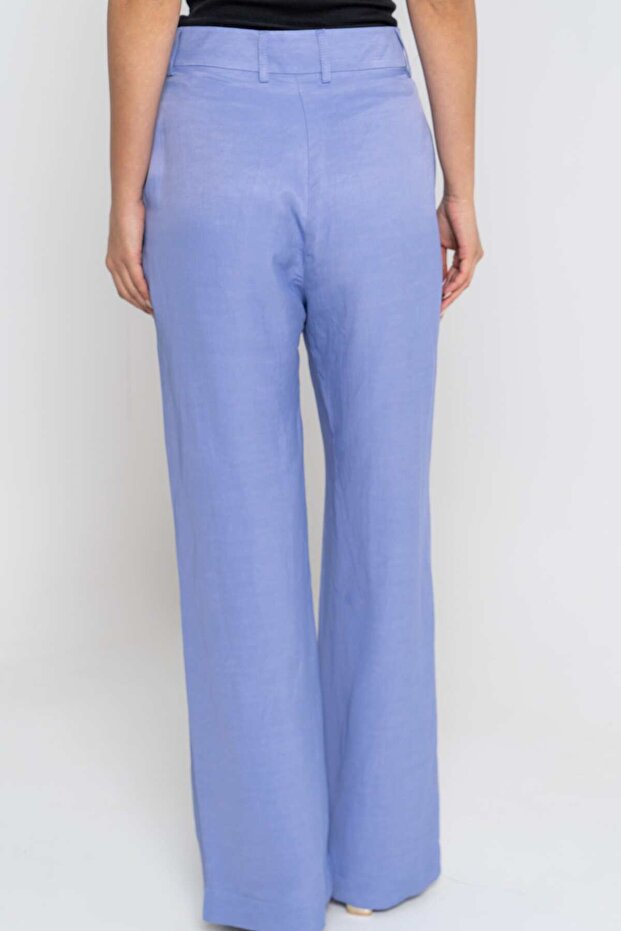 Solid Wide-Leg Pants - 4