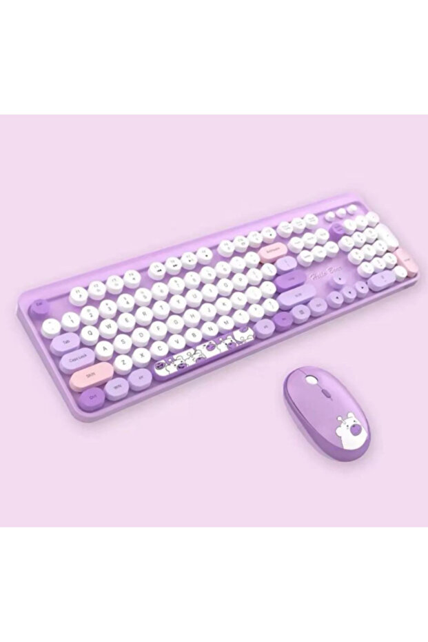 Hello Bear Model Bluetooth Kablosuz Klavye Mouse Set - 2