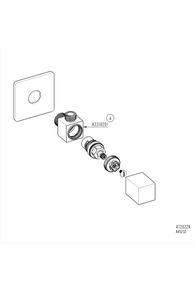 A45232 Ara Musluk, Krom - 5