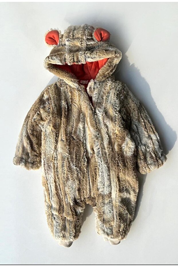 PELUŞLU KAPÜŞONLU TULUM - 2